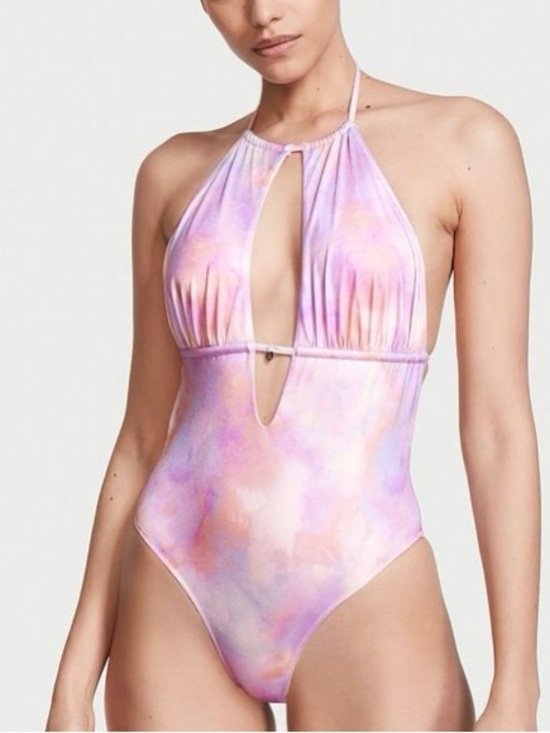 Victoria's Secret Other - VICTORIA’S SECRET Pastel Tie-Dye Halter One-Piece